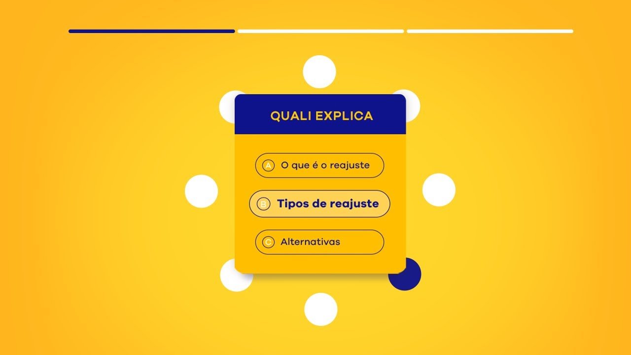 Quais são os tipos de reajuste e como ele é calculado?